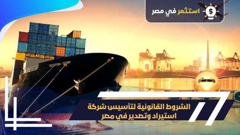 شروط تأسيس شركة استيراد وتصدير في مصر