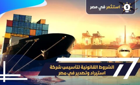 شروط تأسيس شركة استيراد وتصدير بمصر